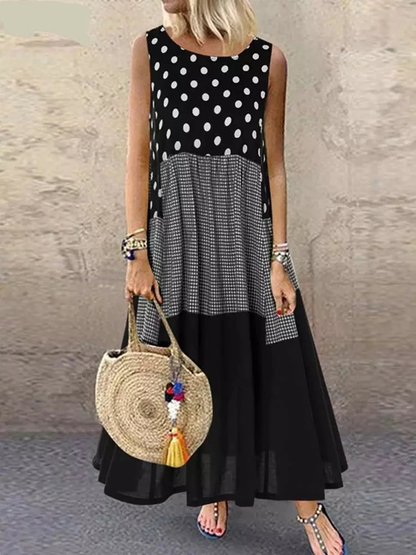 Women's Bohemian Ruffle Sundress  ZANZEA Summer Sleeveless Floral Printed Maxi Long Dress Casual Loose Party Tanks Vestido